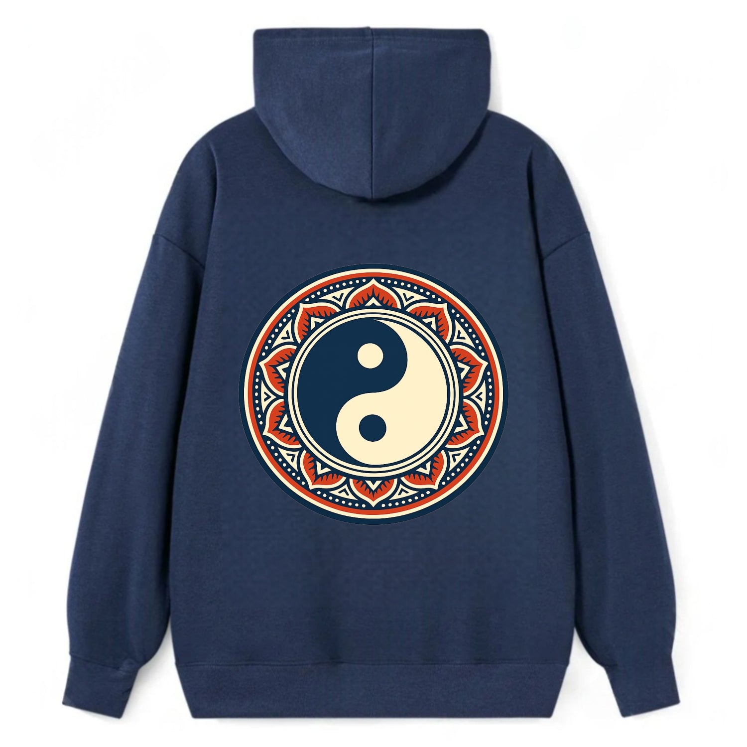 Harmony of Balance - Classic Pullover Hoodie - Navy
