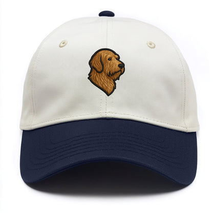Otterhound - Trendy shaggy hound logo wi - Two Tone Cap - Navy