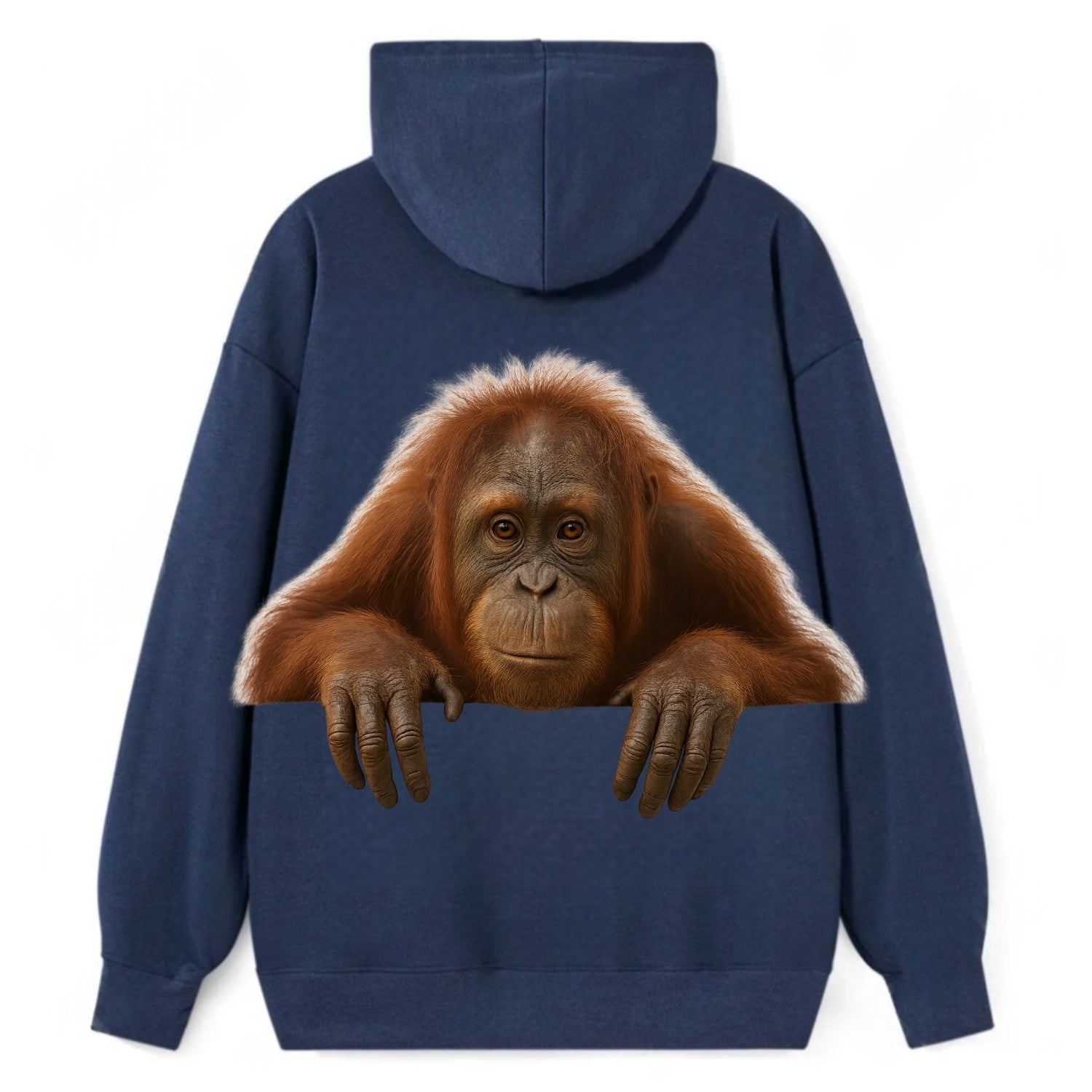 Orangutan  - Classic Pullover Hoodie - Navy