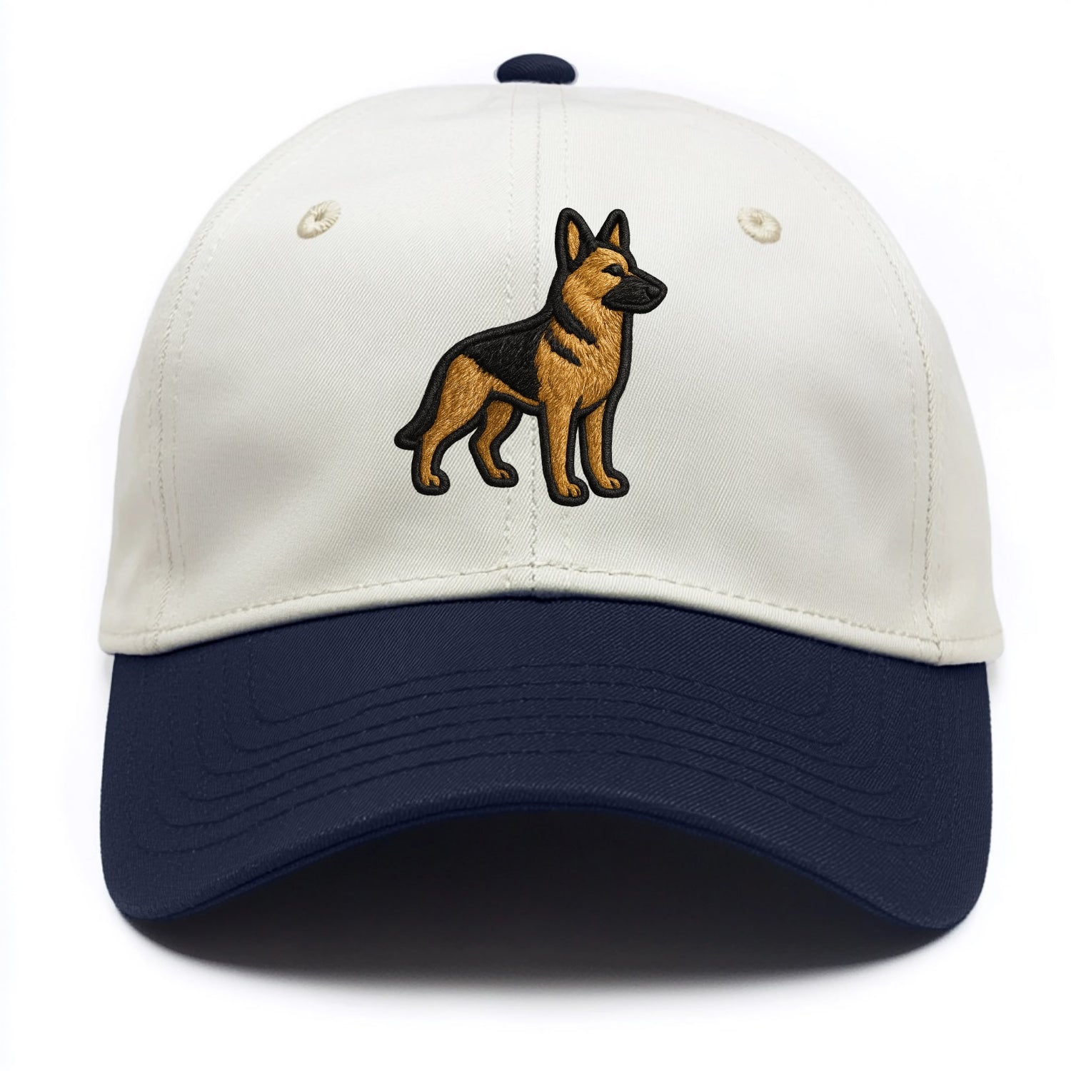 German Shepherd - Trendy minimal silhoue - Two Tone Cap - Navy