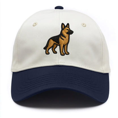 German Shepherd - Trendy minimal silhoue - Two Tone Cap - Navy
