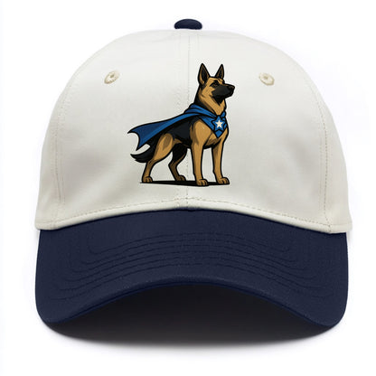 German Shepherd Patriotic Hero  - Two Tone Cap - Navy