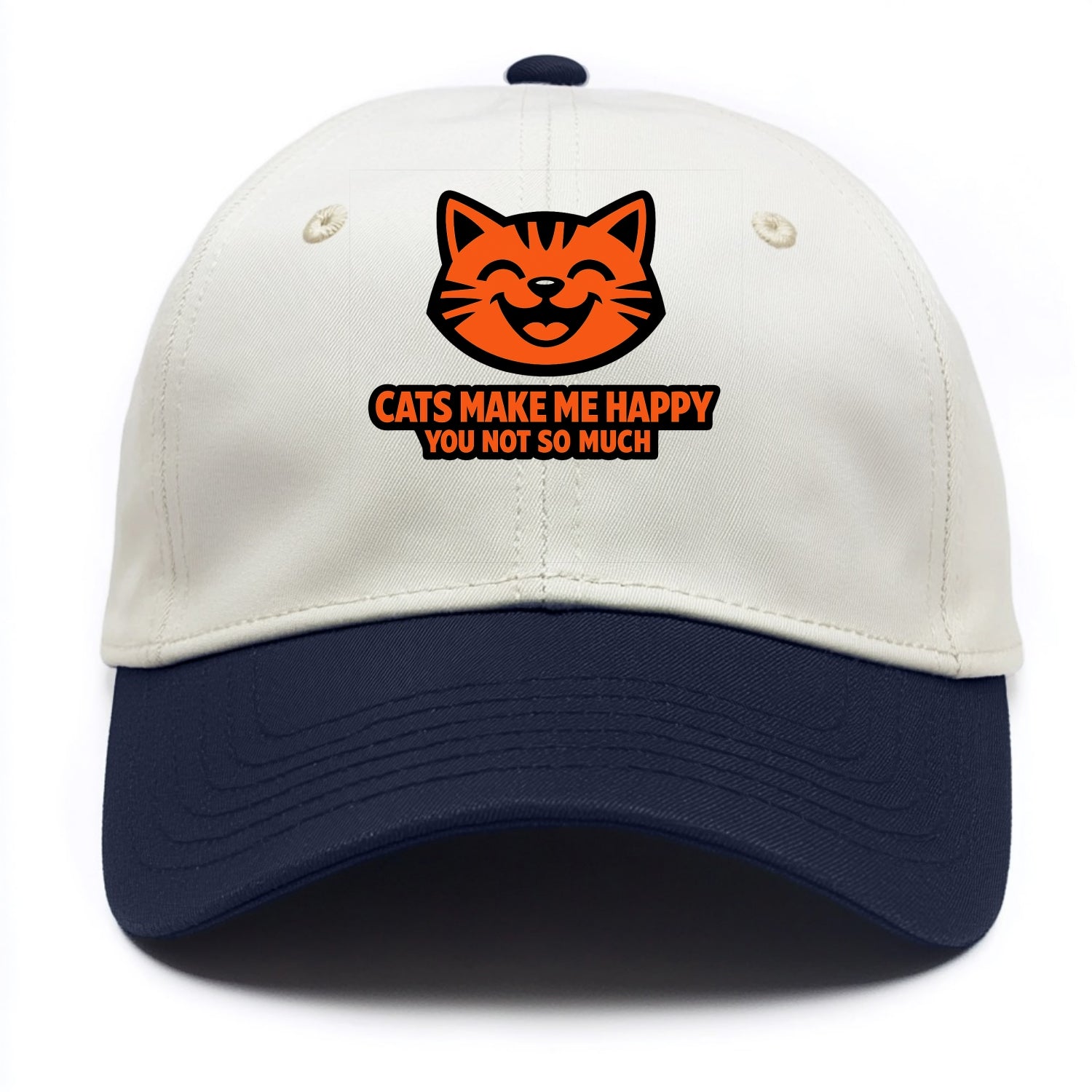 Feline Joy and Sassy Truths - Two Tone Cap - Navy