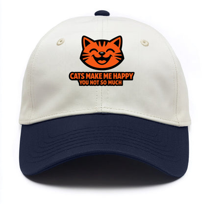 Feline Joy and Sassy Truths - Two Tone Cap - Navy