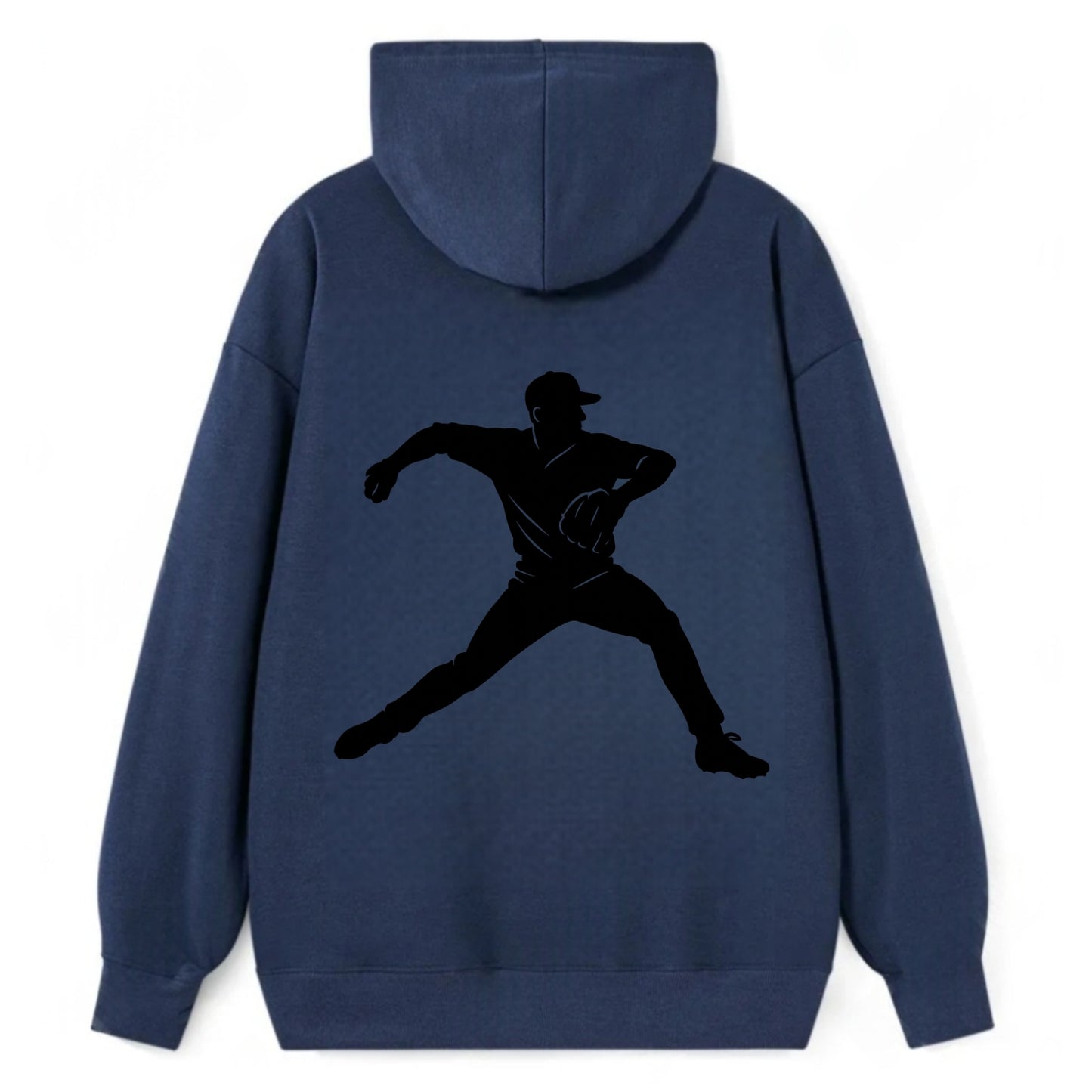 Baseball pitcher wind-up motion - Classic Pullover Hoodie - Navy