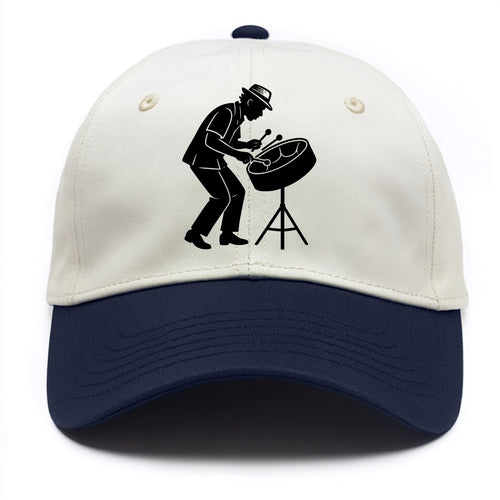 Steel drum player Caribbean rhythm - Two Tone Cap