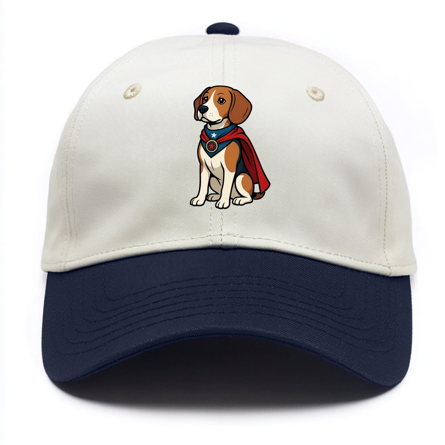 Beagle Patriotic Hero  - Two Tone Cap - Navy