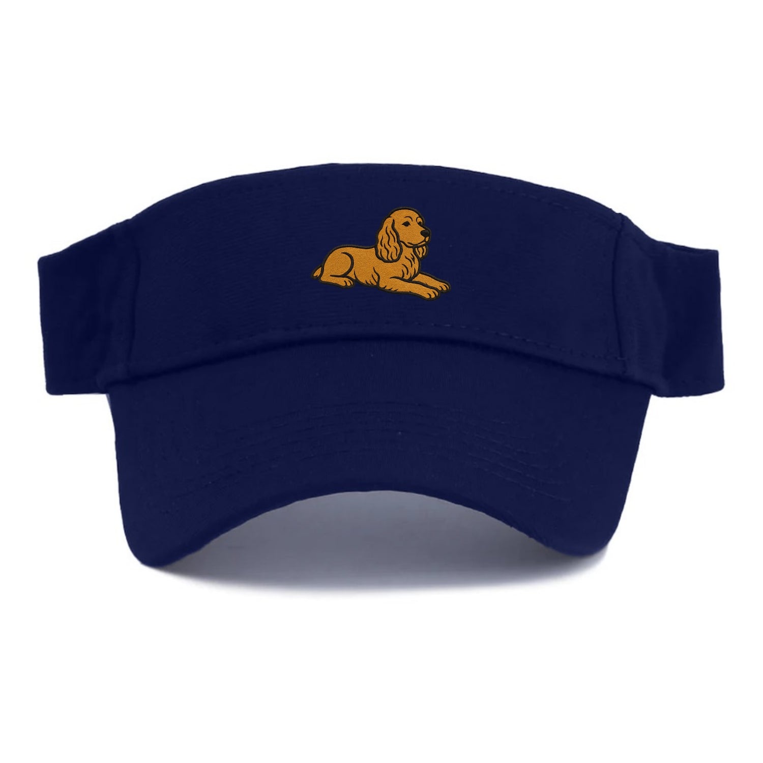 Cocker Spaniel - Golden colored relaxed Visor - Navy