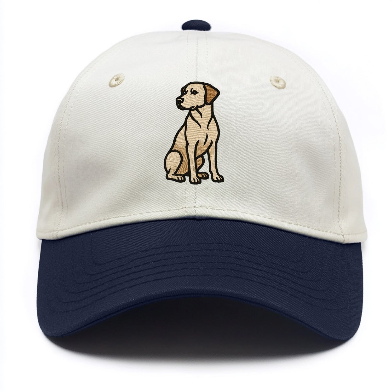 Rhodesian Ridgeback - Red wheaten sittin Two Tone Cap - Navy