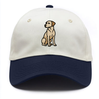 Rhodesian Ridgeback - Red wheaten sittin Two Tone Cap - Navy