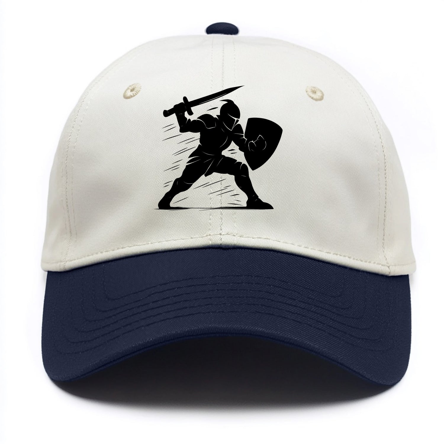 Knight with sword and shield - Two Tone Cap - Navy