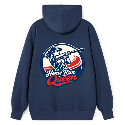 Feminine Power at Bat - Classic Pullover Hoodie - Navy