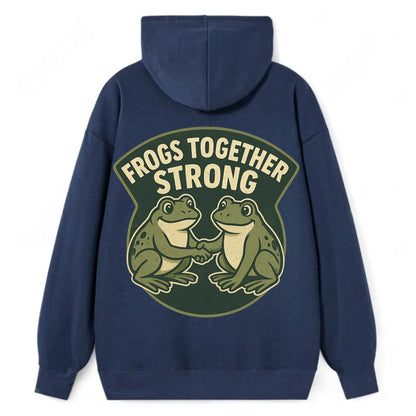 Frogs Together Strong 3 - Classic Pullover Hoodie - Navy