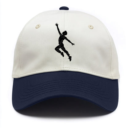 Modern dancer reaching skyward - Two Tone Cap - Navy