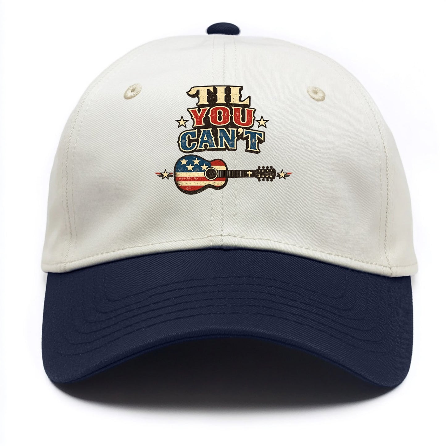 Til You Cant - Flag Guitar - Two Tone Cap - Navy