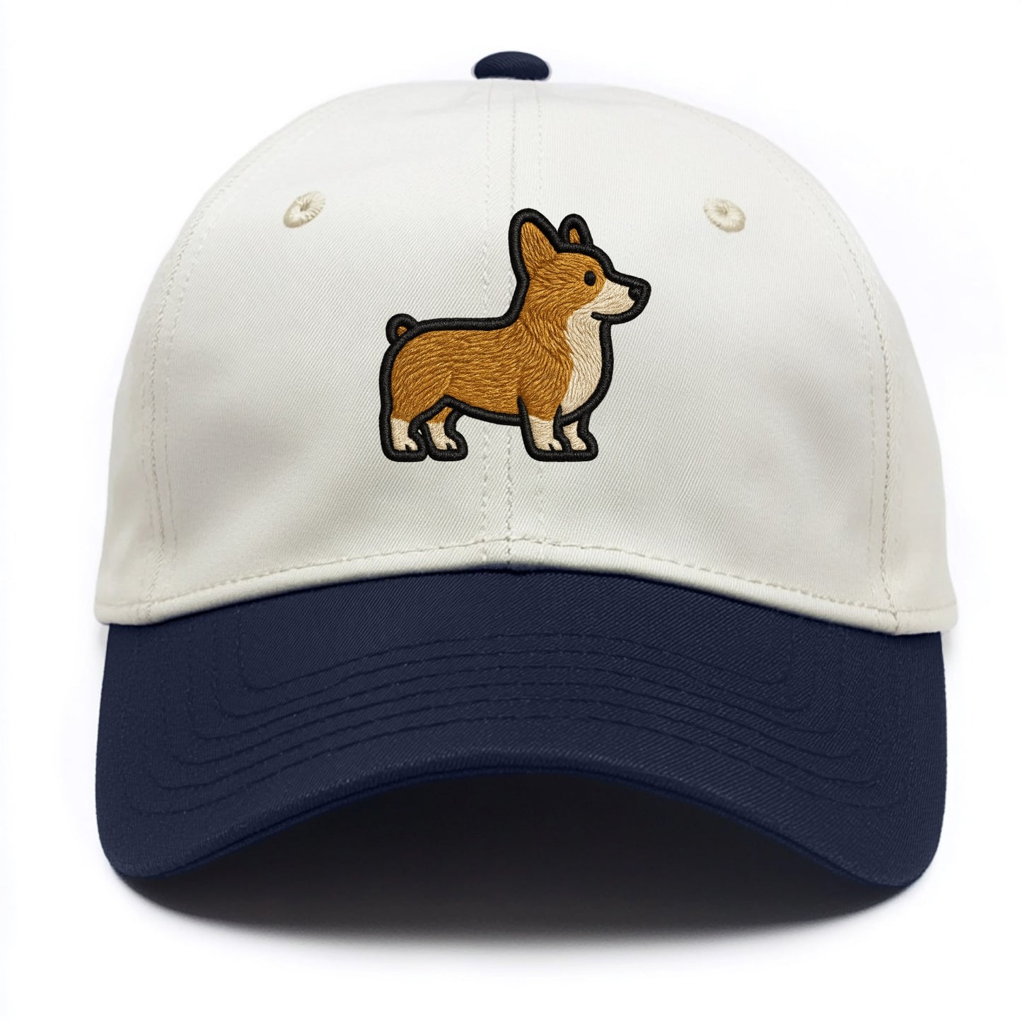 Pembroke Welsh Corgi - Trendy minimal sh - Two Tone Cap - Navy