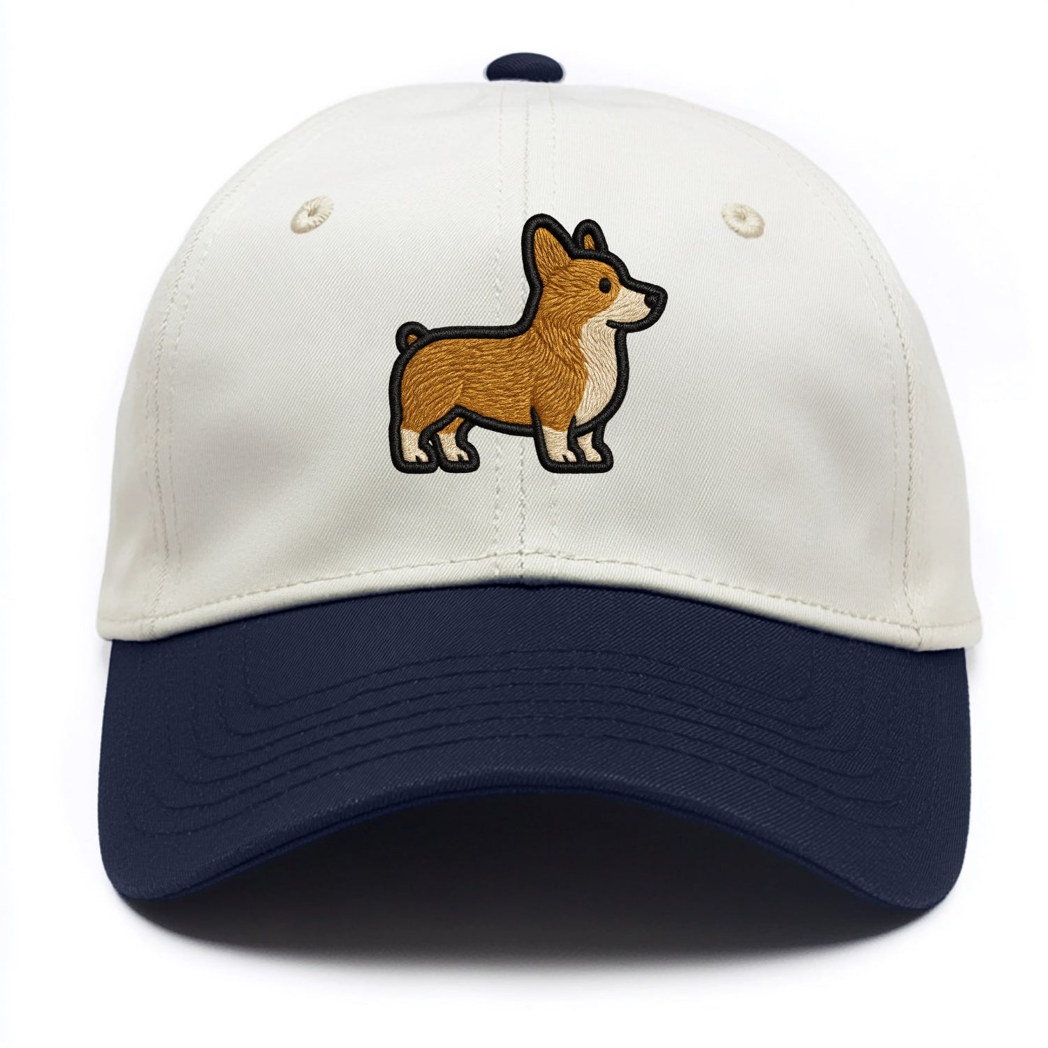 Pembroke Welsh Corgi - Trendy minimal sh - Two Tone Cap - Navy
