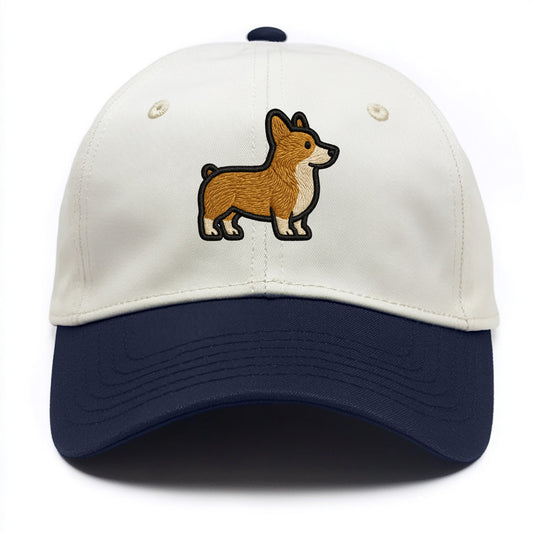 Pembroke Welsh Corgi - Trendy minimal sh - Two Tone Cap - Navy