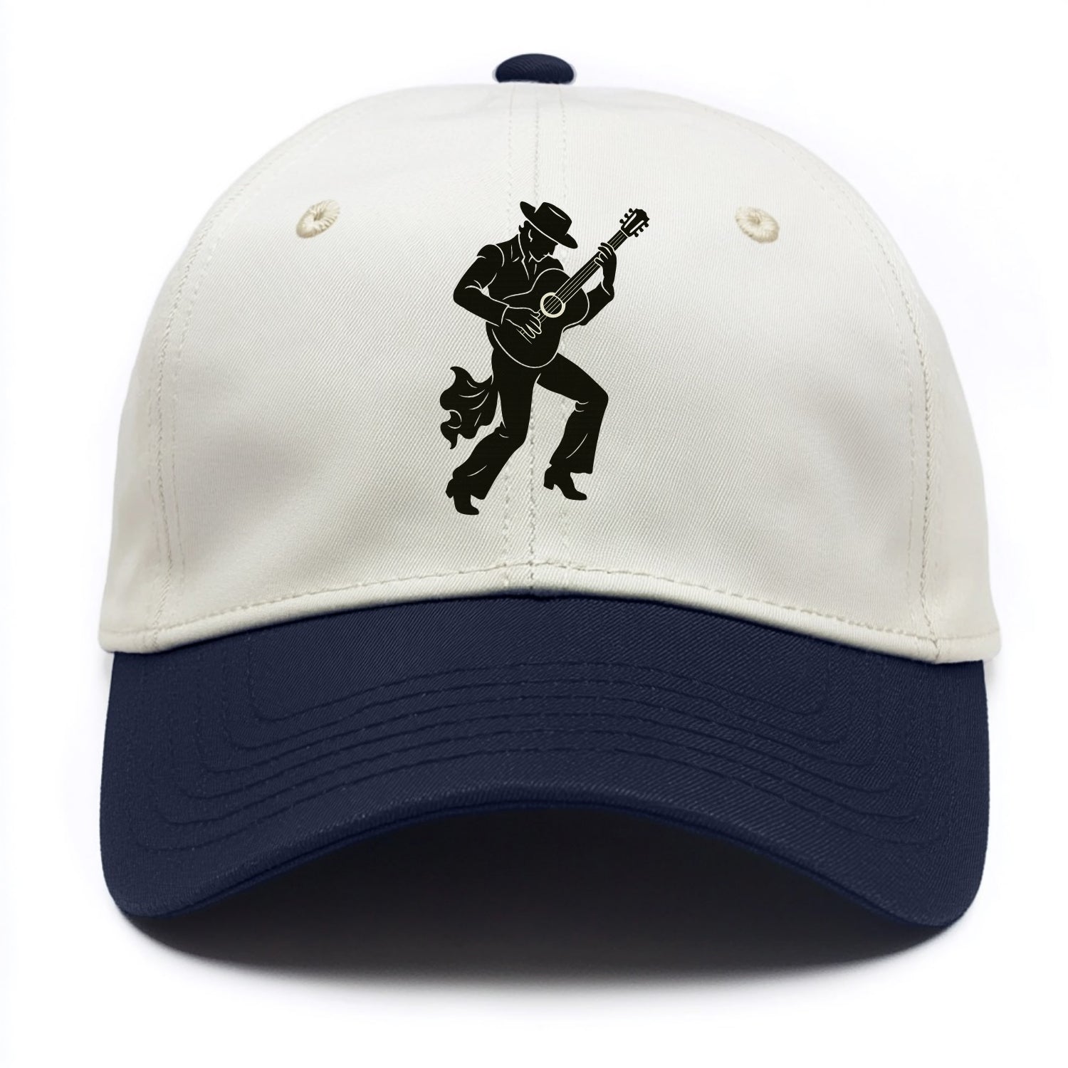 Flamenco guitarist dramatic pose - Two Tone Cap - Navy