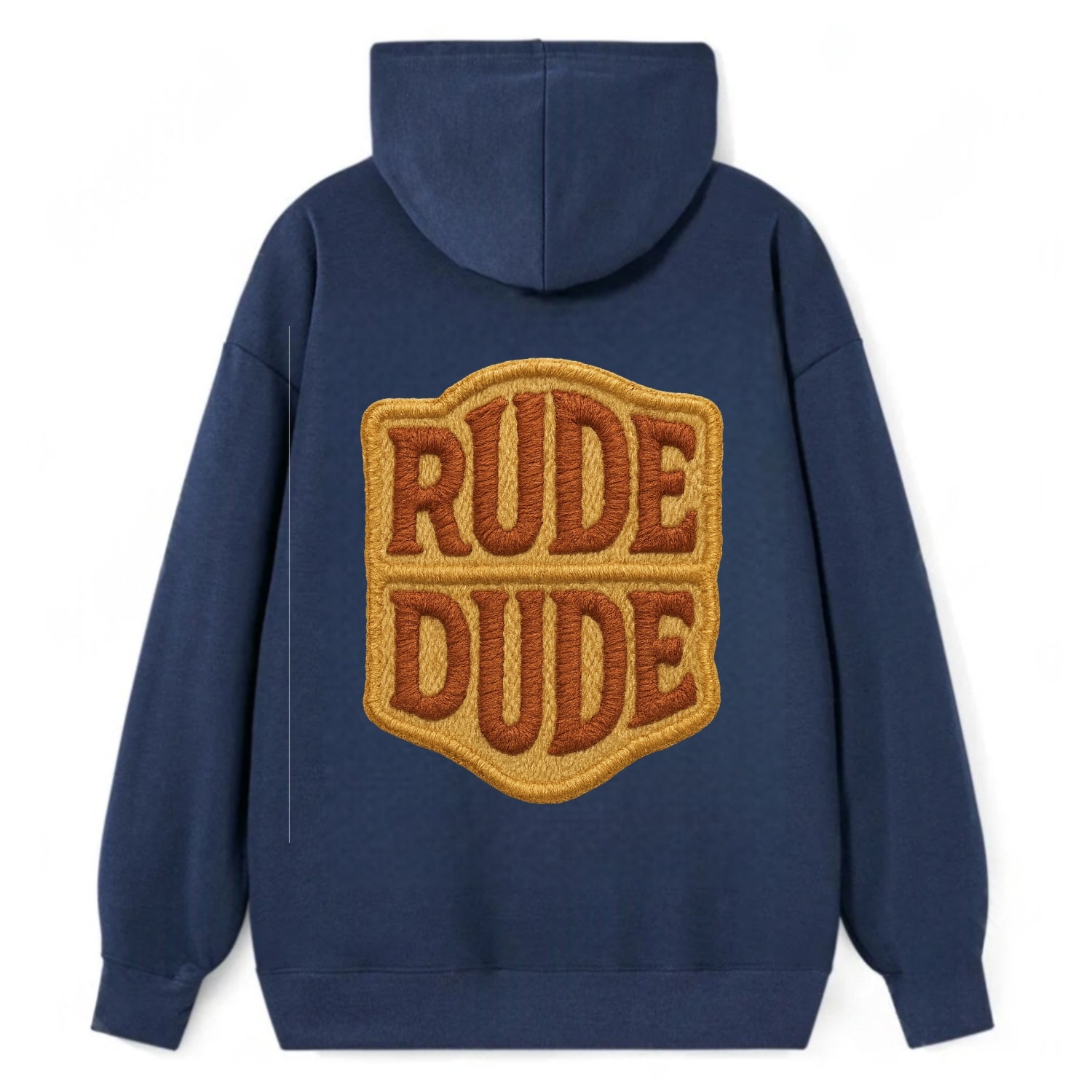 RUDE;DUDE ENERGY Surf Green Trucker - Classic Pullover Hoodie - Navy