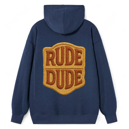 RUDE;DUDE ENERGY Surf Green Trucker - Classic Pullover Hoodie - Navy