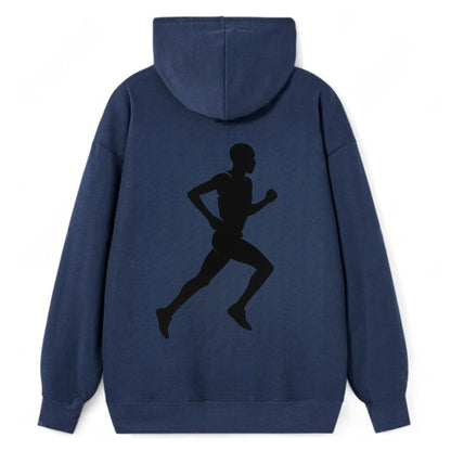 Kenyan distance runner stride - Classic Pullover Hoodie - Navy