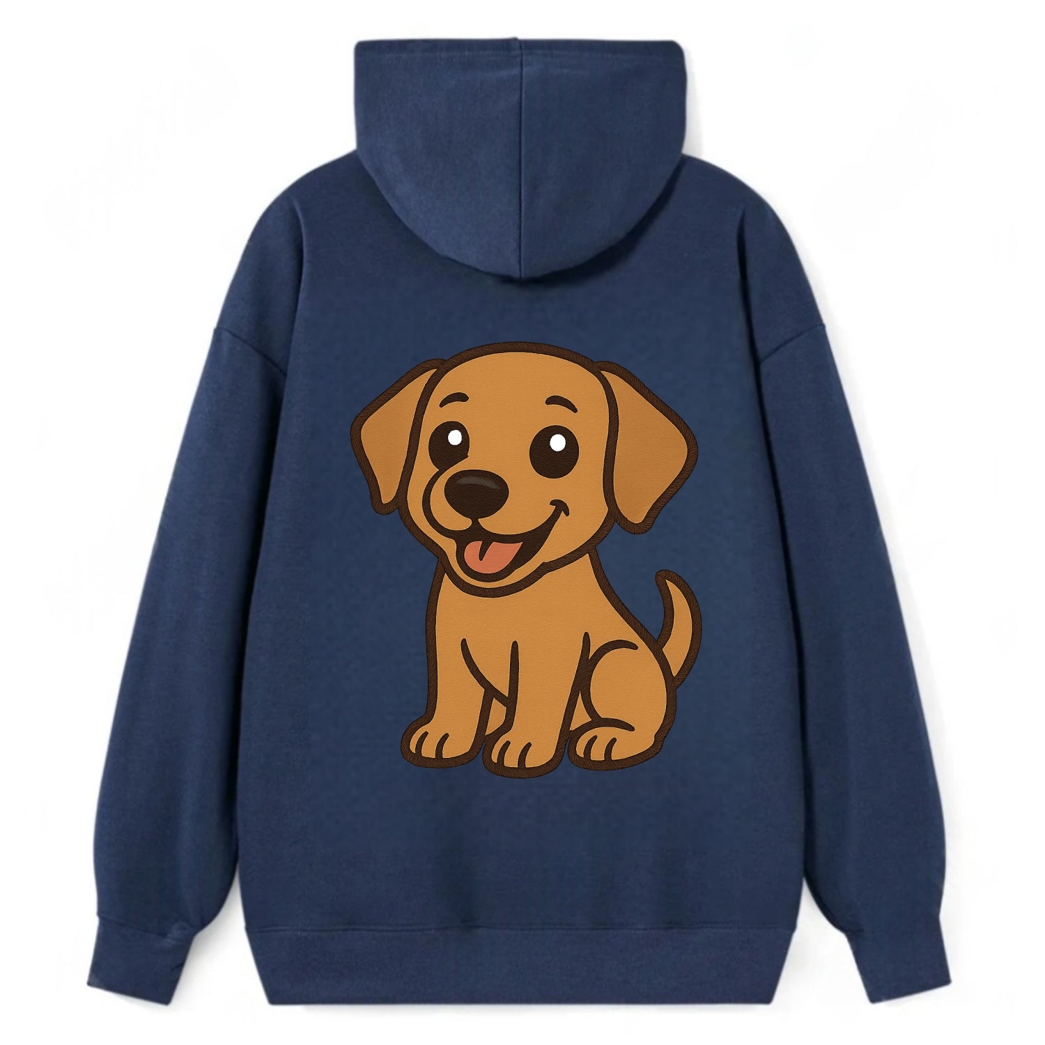 Labrador - Happy panting expression - Classic Pullover Hoodie - Navy