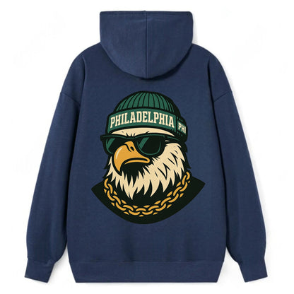 "eagle" "philadelphia" "phi" "green" "us East" - Classic Pullover Hoodie - Navy