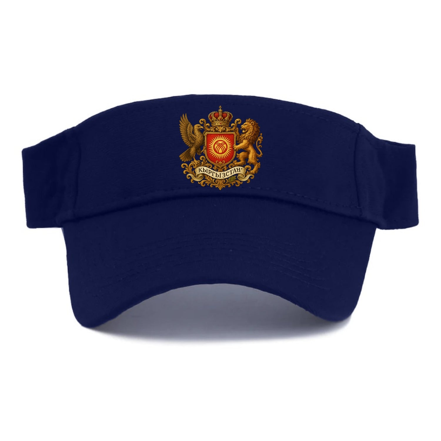 Kyrgyzstan Tunduk Emblem  - Visor - Navy