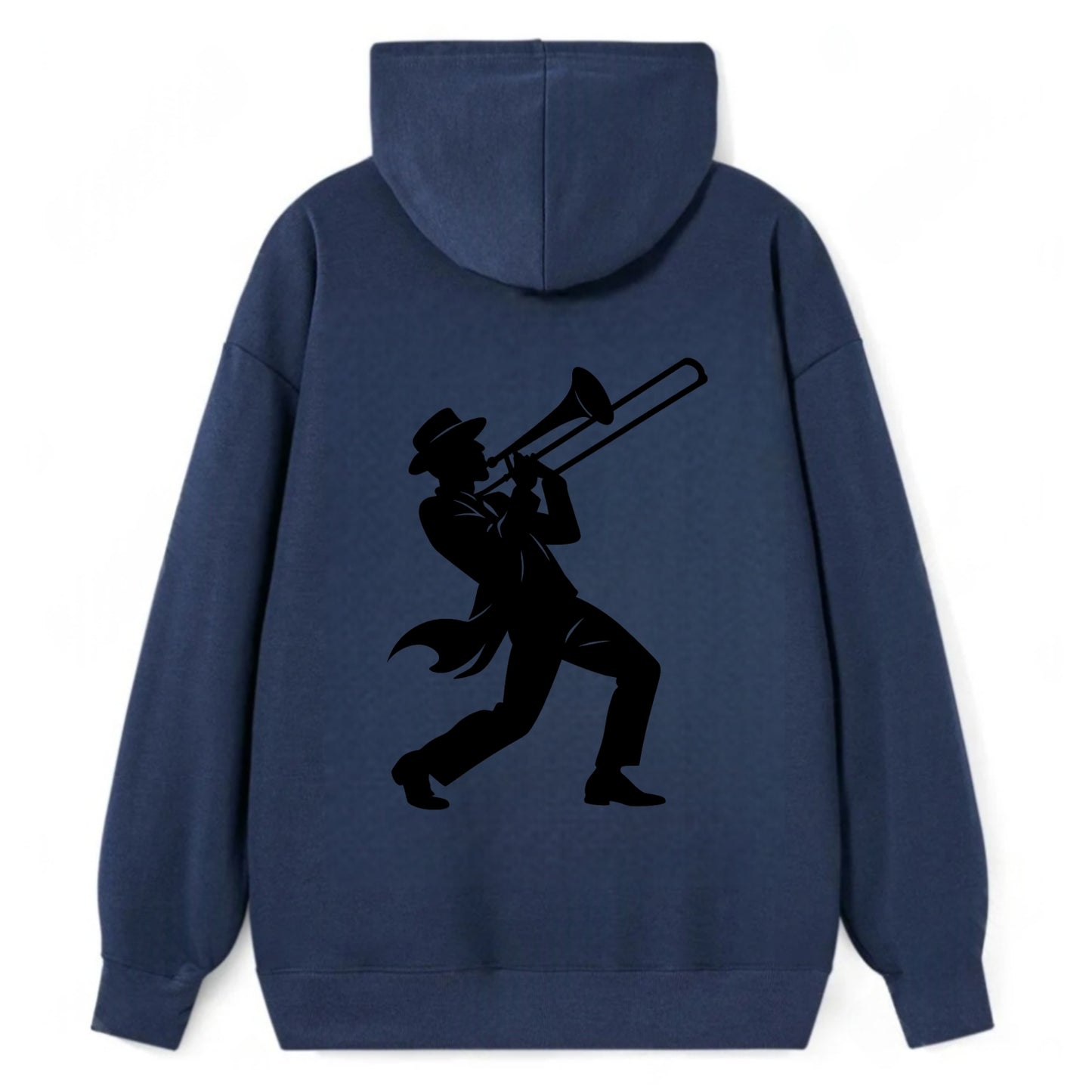 Trombone player jazz improvisation - Classic Pullover Hoodie - Navy