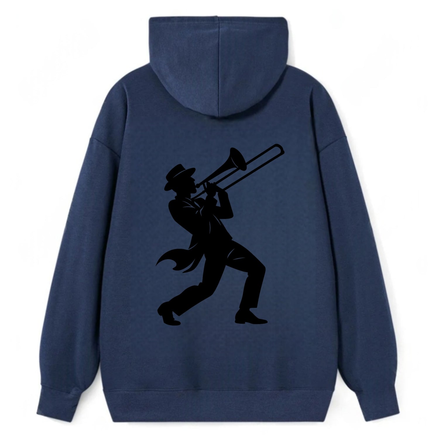 Trombone player jazz improvisation - Classic Pullover Hoodie - Navy