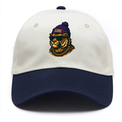 LSU Mike Tiger - Two Tone Cap - Navy