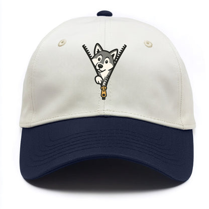 Alaskan Malamute - Two Tone Cap - Navy