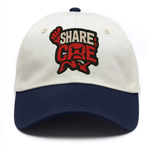 SHARE;CARE TOO MUCH Oversharer Green Hat - Two Tone Cap