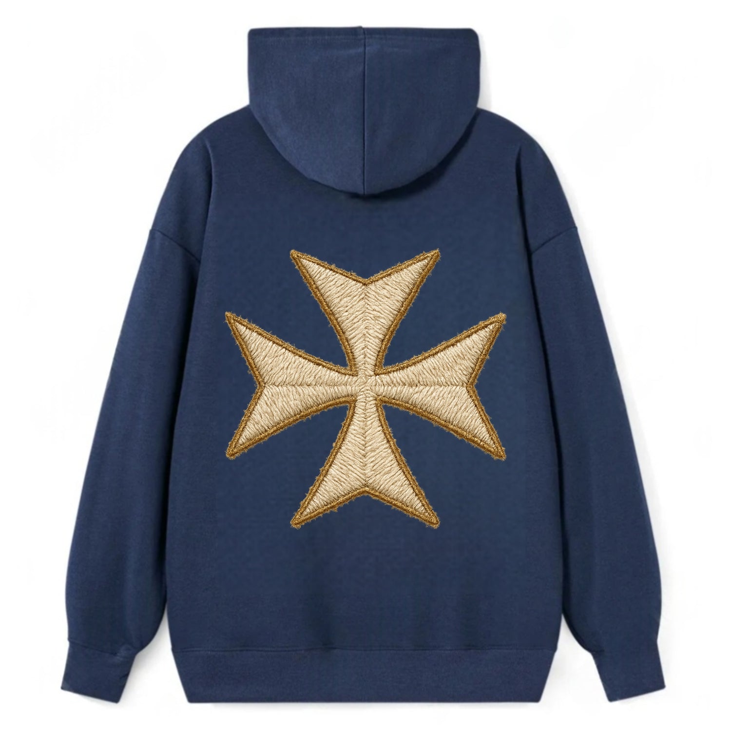Hospitaller Cross  - Classic Pullover Hoodie - Navy