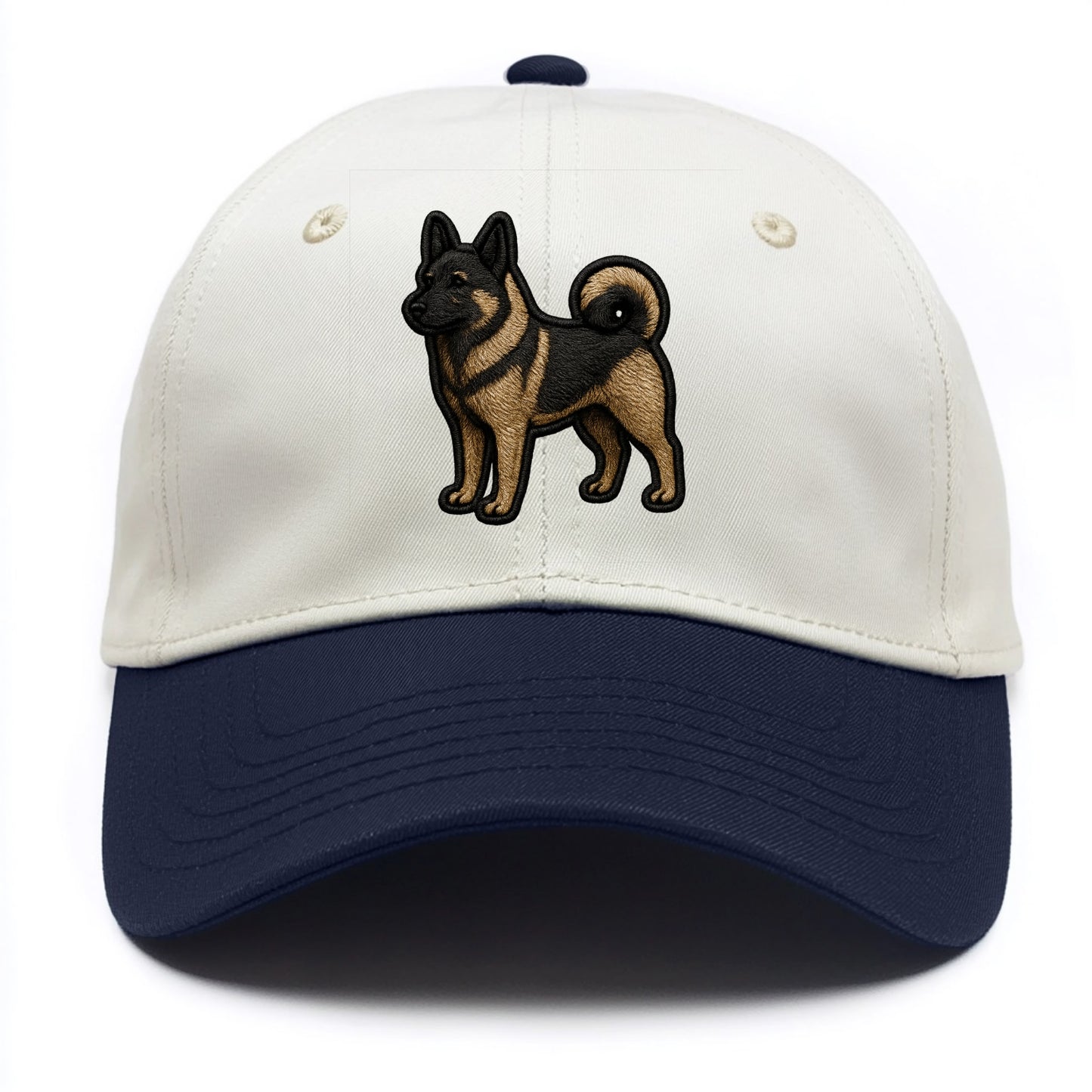Norwegian Elkhound - Trendy Nordic desig - Two Tone Cap - Navy