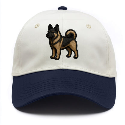 Norwegian Elkhound - Trendy Nordic desig - Two Tone Cap - Navy