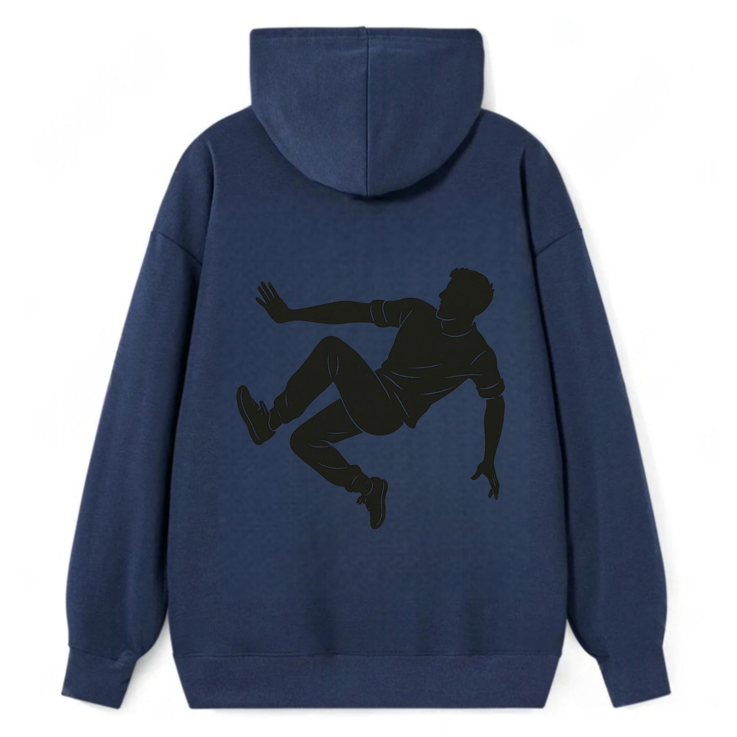 Parkour athlete wall run - Classic Pullover Hoodie - Navy