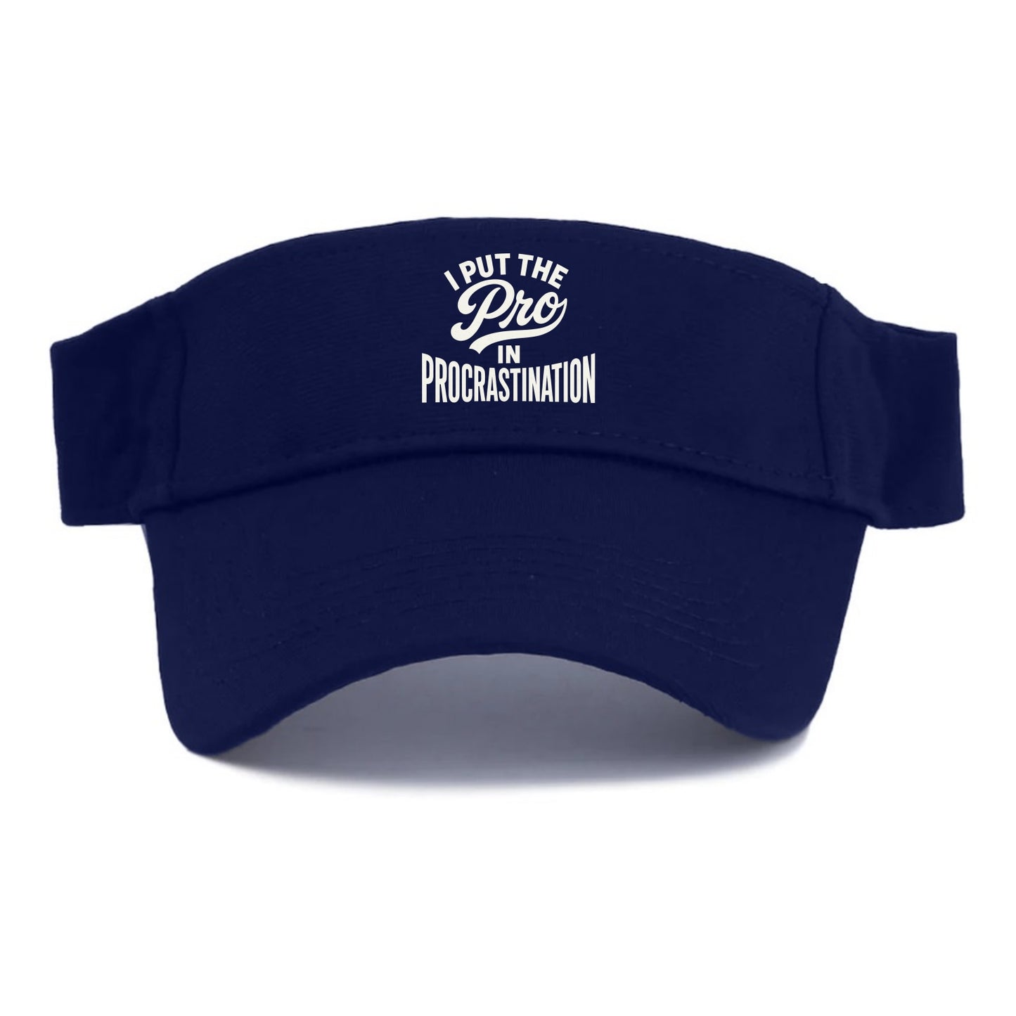 I Put The Pro In Procrastination - Visor - Navy