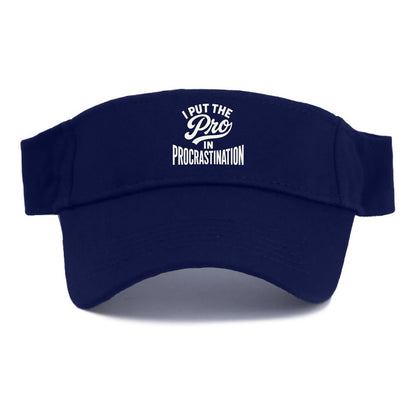 I Put The Pro In Procrastination - Visor - Navy