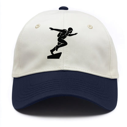 Base jumper launching off - Two Tone Cap - Navy