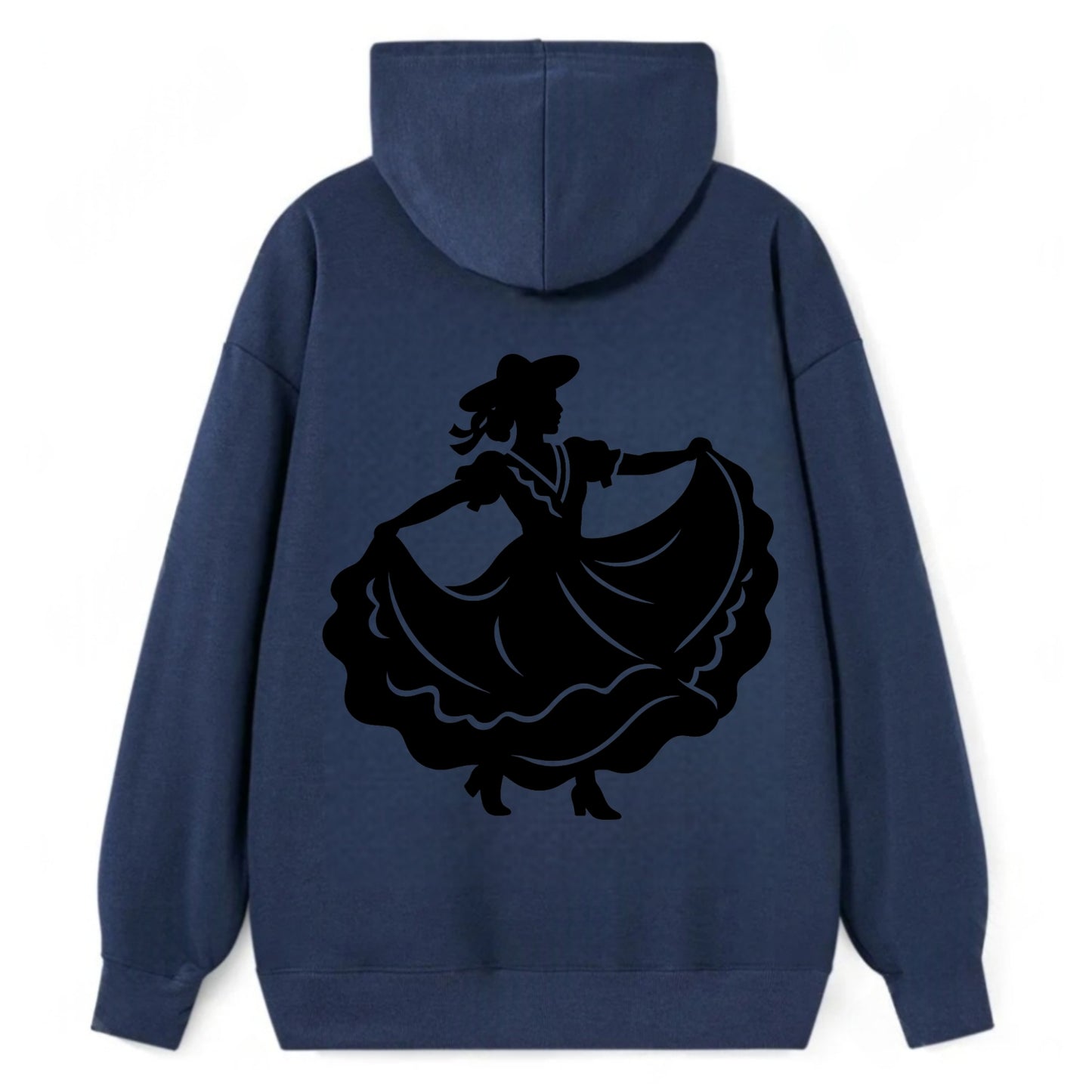 Mexican folk dancer twirling skirt - Classic Pullover Hoodie - Navy