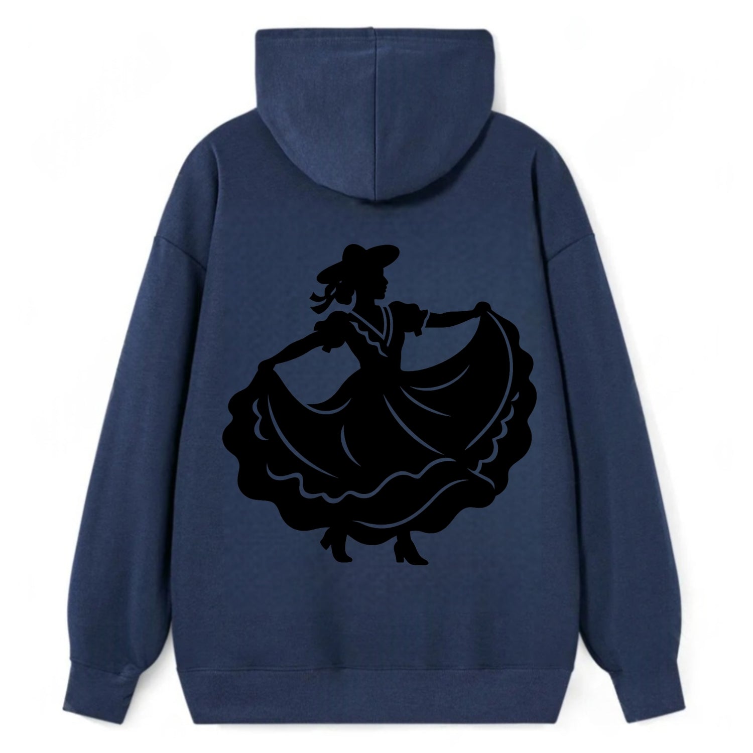 Mexican folk dancer twirling skirt - Classic Pullover Hoodie - Navy