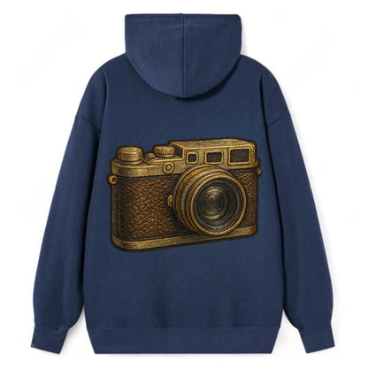 Film Camera  - Classic Pullover Hoodie - Navy