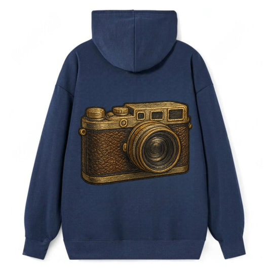 Film Camera  - Classic Pullover Hoodie - Navy