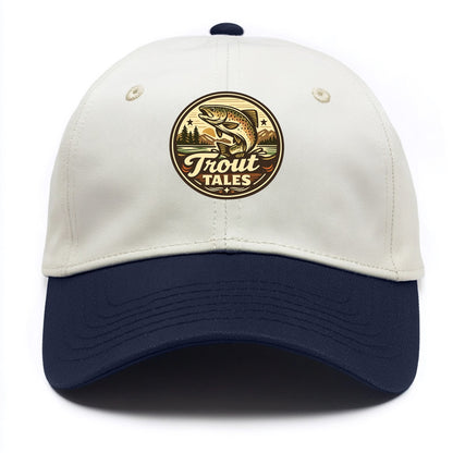 Trout Tales Adventure Emblem - Two Tone Cap - Navy