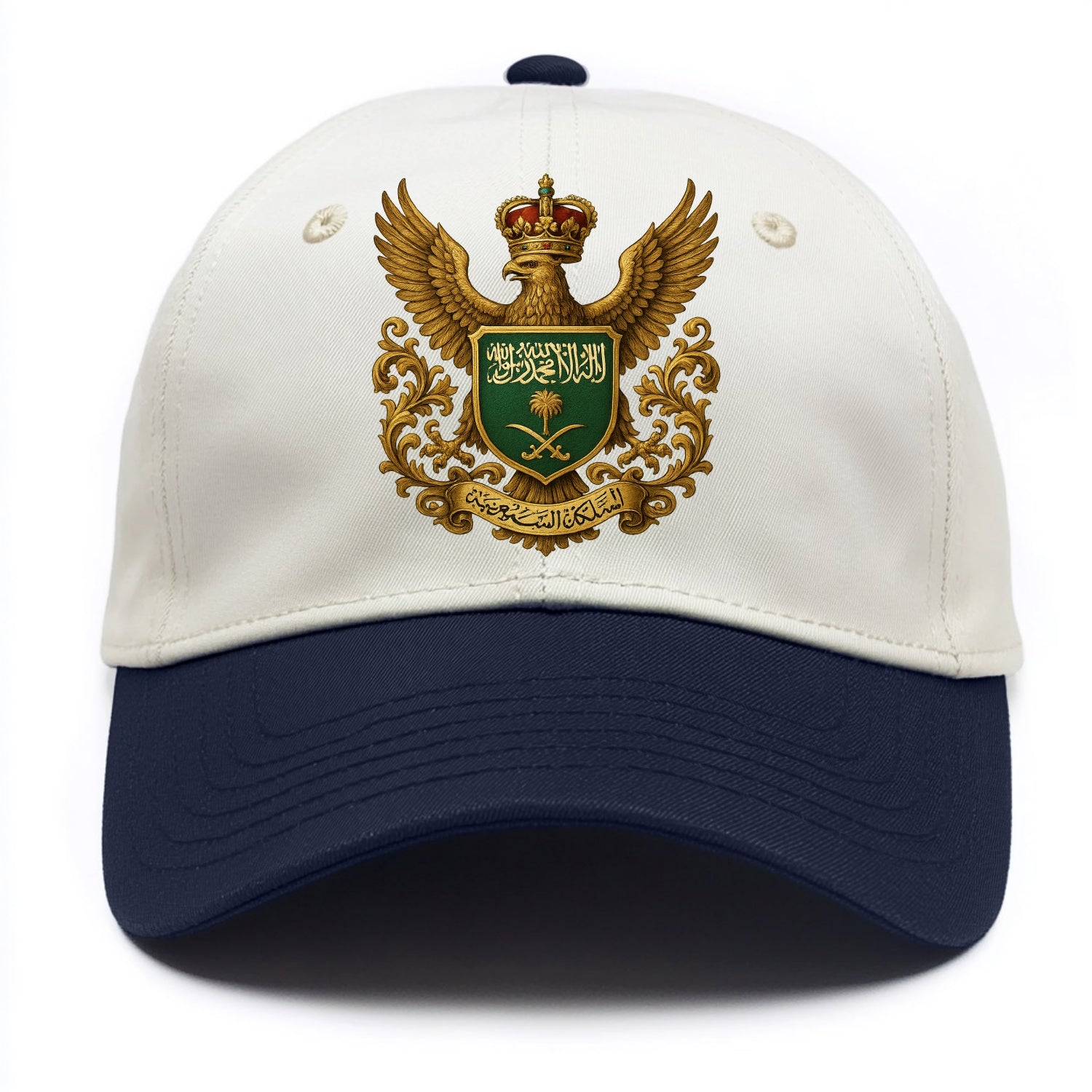 Saudi Arabia Heritage Badge  - Two Tone Cap - Navy