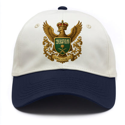 Saudi Arabia Heritage Badge  - Two Tone Cap - Navy