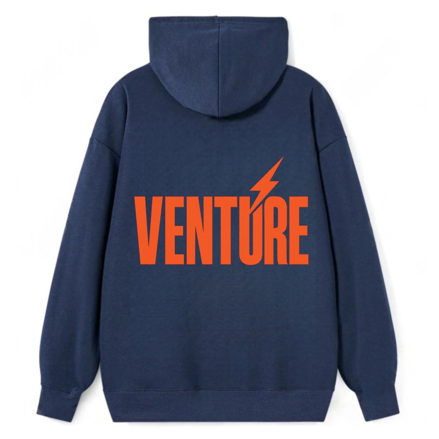 Bold typography design - "VENTURE" - taking risks, bold exploration - Classic Pullover Hoodie - Navy