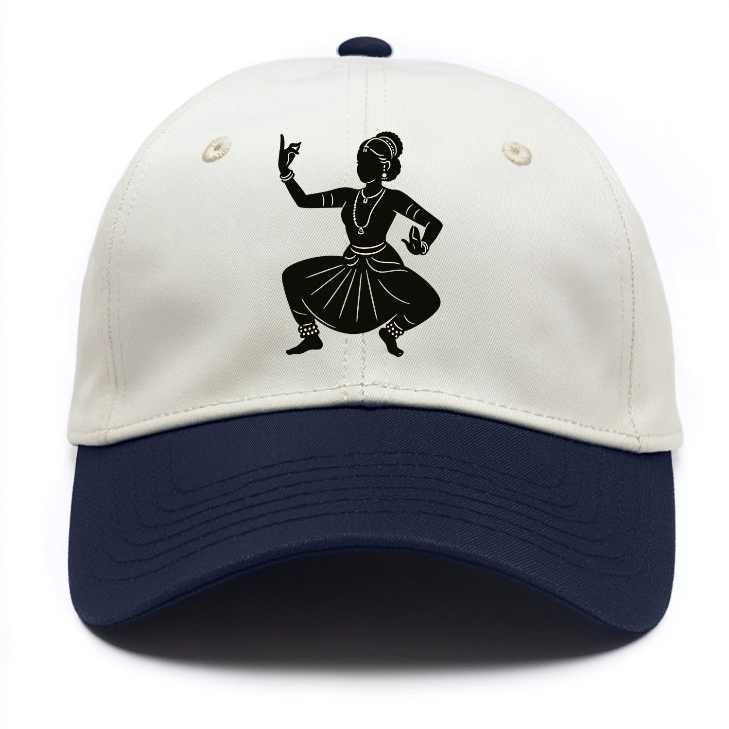 Bharatanatyam classical Indian pose - Two Tone Cap - Navy